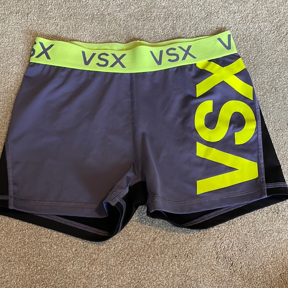 VSX Women's Gray and Black Shorts